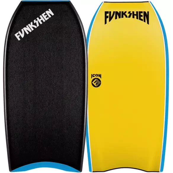 Prancha de bodyboard Funkshen Icon PP Black/Yellow