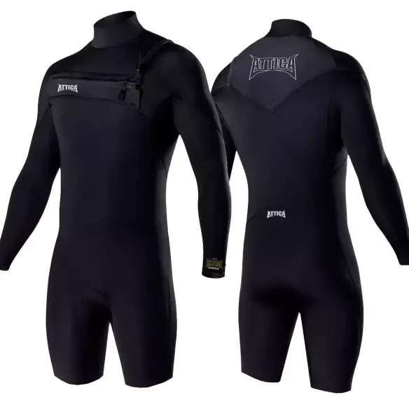 Fato Surf Attica Omega 2/2mm CZ Spring LS Black