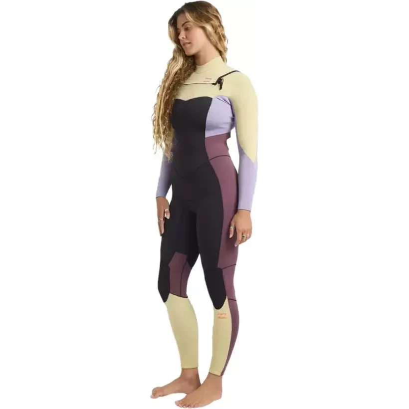Fato Surf Billabong Synergy Natural 3/2mm CZ Grey Violet
