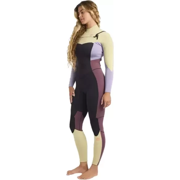 Fato Surf Billabong Synergy Natural 3/2mm CZ Grey Violet