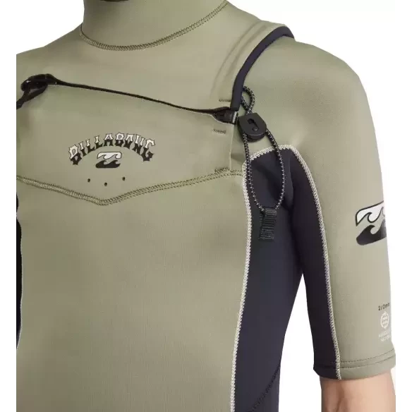 Wetsuit Shorty Billabong Absolute 2/2mm CZ Junior Military