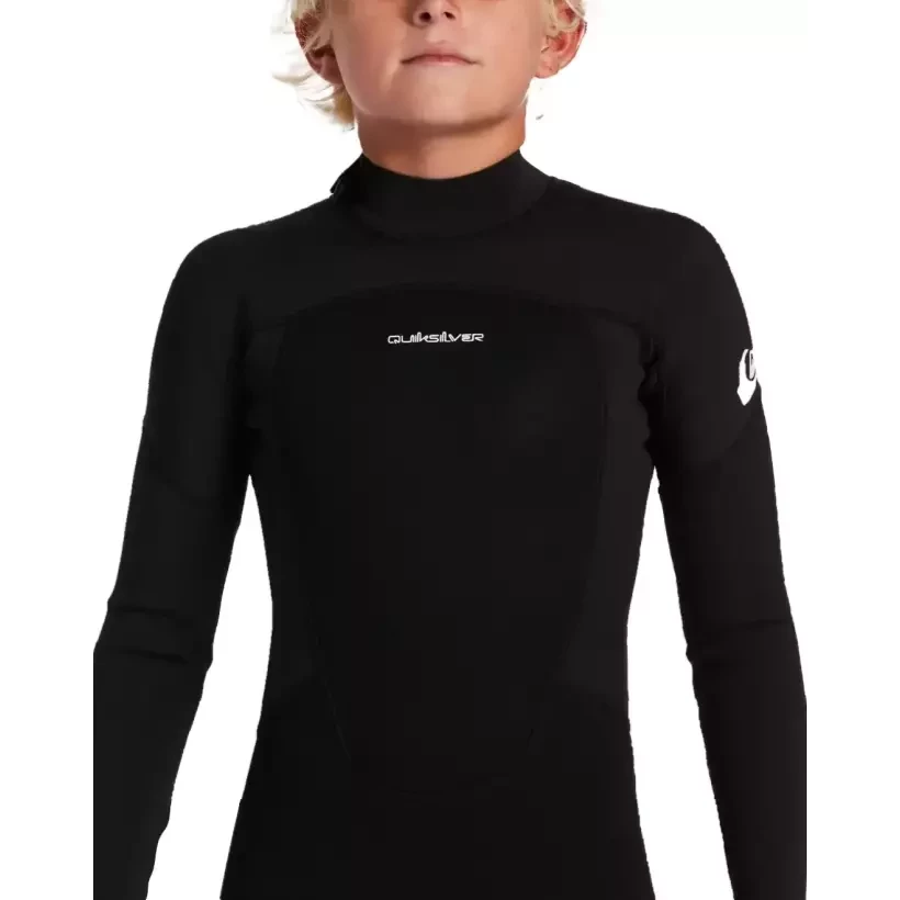 Combinaison Quiksilver Prologue Flat lock Junior 3/2mm Black