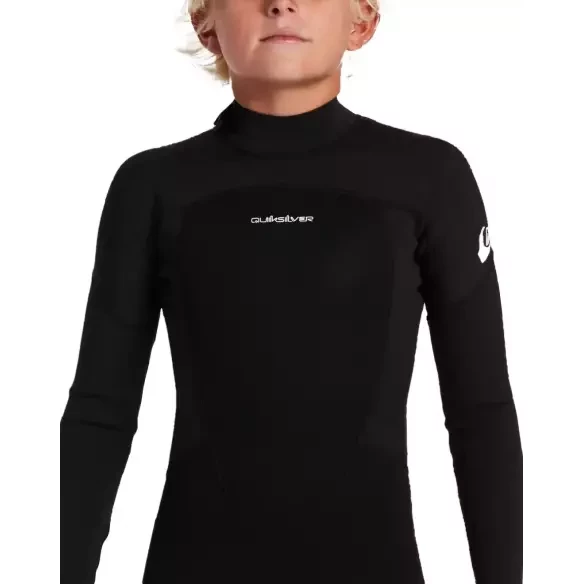Combinaison Quiksilver Prologue Flat lock Junior 3/2mm Black
