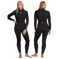 Fato Surf Roxy Prologue + Women Flat lock 3/2mm Black