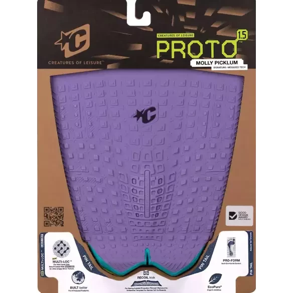 Deck surf Creatures Proto 1.5 Pin Tail Molly Picklum Eco Lavander/F...