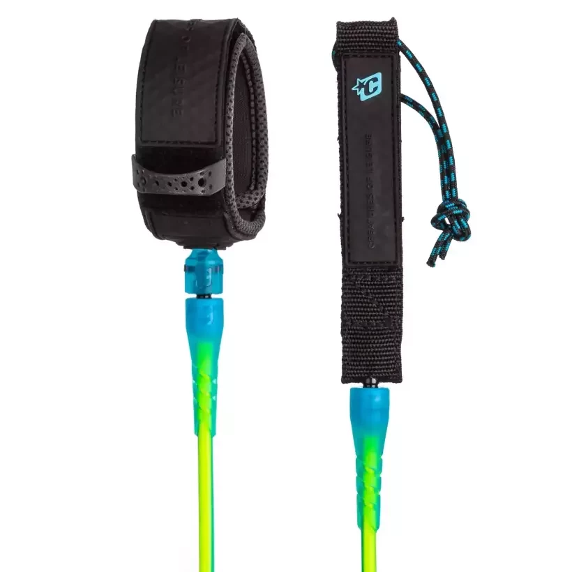 Creatures Reliance Pro Surfboard Leash Pine-Lime