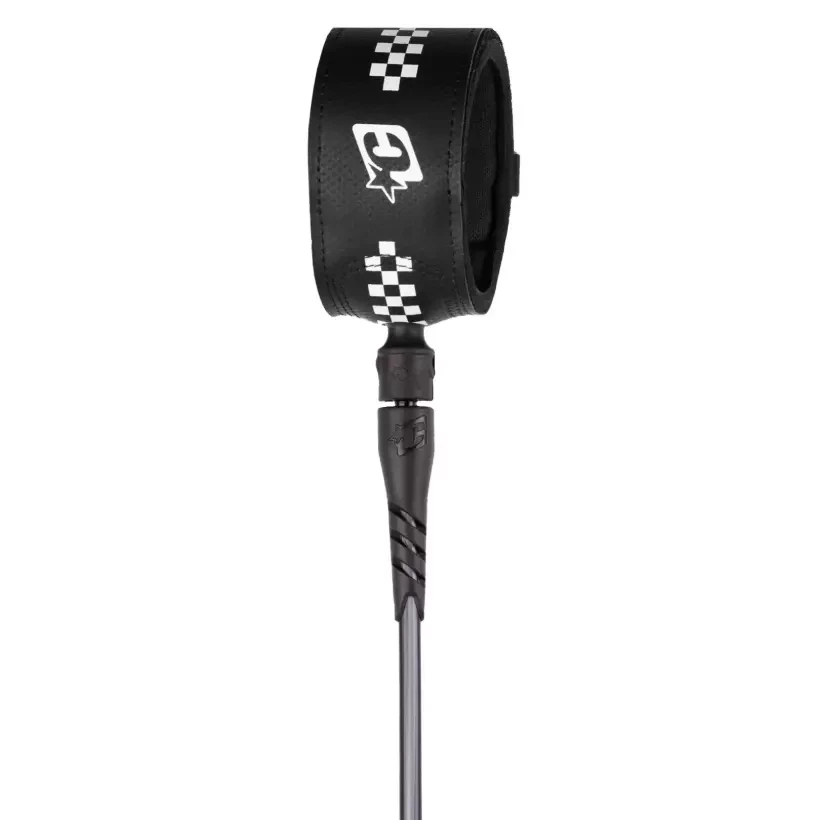Leash surf-Creatures SuperLite Pro Black White Chex