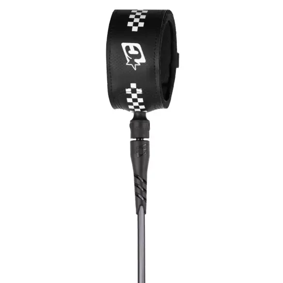 Leash de Surf Creatures SuperLite Pro Black White Chex