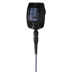 Surf Leash Creatures SuperLite Pro Black Purple Haze Barbered Wire