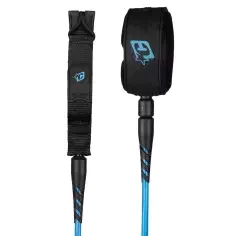 Leash de surf Creatures Reliance 2.0 Standard Duty Hi-Vis Cyan Twis...