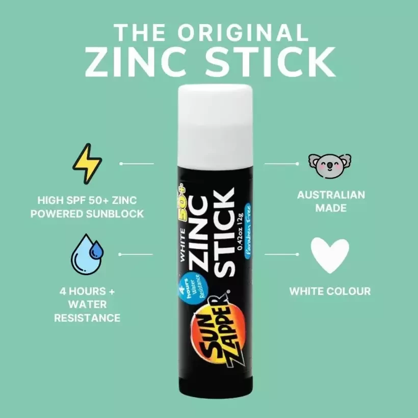 Sonnenschutz Sun Zapper Zink-Stick SPF 50+ White