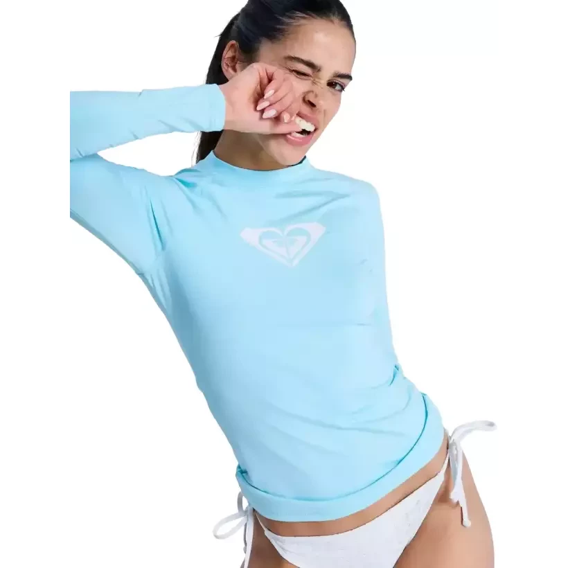 Roxy Whole Hearted Rashguard LS Tanager Turquoise