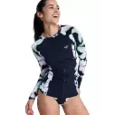 Licra Roxy LS Zip Licra Anthracite Spring Charming