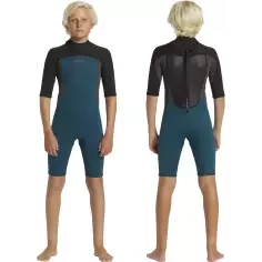 Wetsuit quiksilver prologue+ 2mm Boy Midnight Turquoise