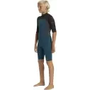Wetsuit quiksilver prologue+ 2mm Boy Midnight Turquoise