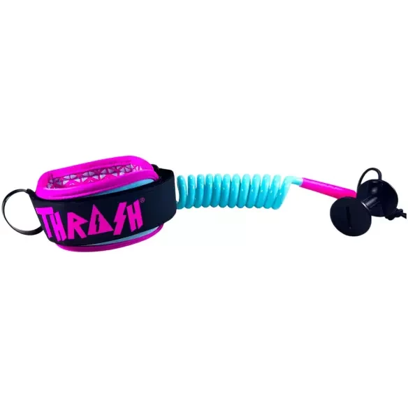 Leash bodyboard Thrash 9mm Ultra Series Aqua/Pink