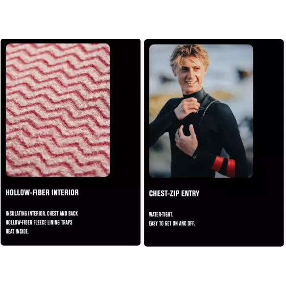 Neopren Hurley Plus 3/2mm Black