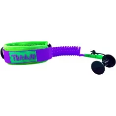 Leash für bodyboard Thrash-Bizeps V-Grip 8mm Purple/Green