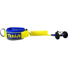 Leash bodyboard Thrash Biceps V-Grip 8mm Yellow/Blue