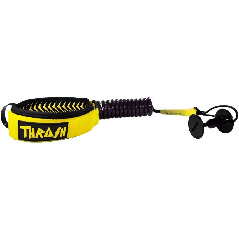 Leash de bodyboard Thrash Biceps V-Grip 8mm Black/Yellow
