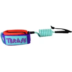 Leash für bodyboard Thrash Cam wrist 8mm Aqua/Purple