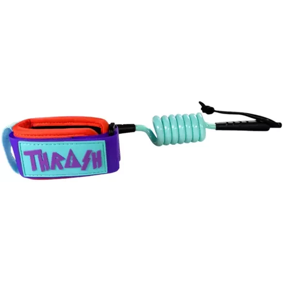 Leash bodyboard Thrash Cam wrist 8mm Aqua/Purple