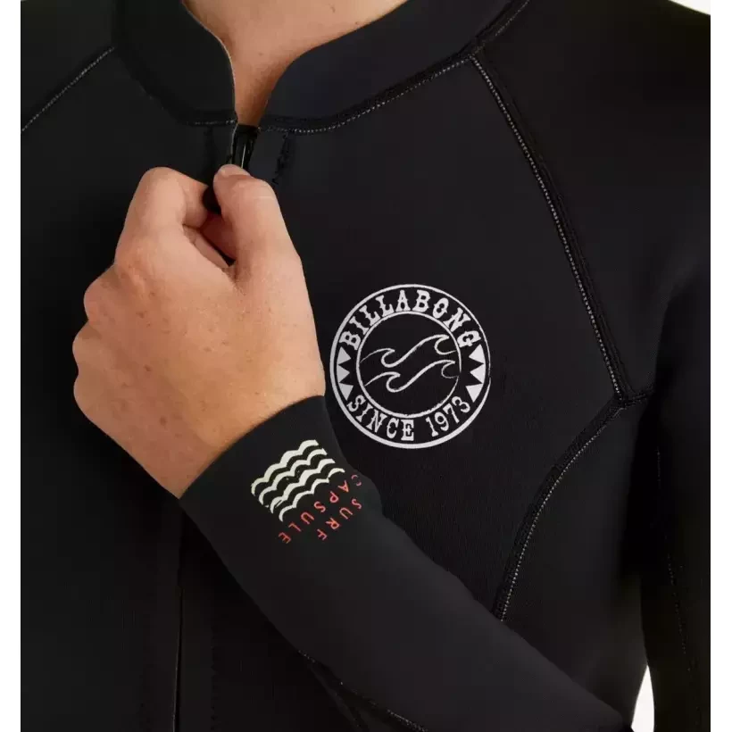 Fato Billabong  Surf Capsule Salty Dayz Natural  LS 2/2 Black