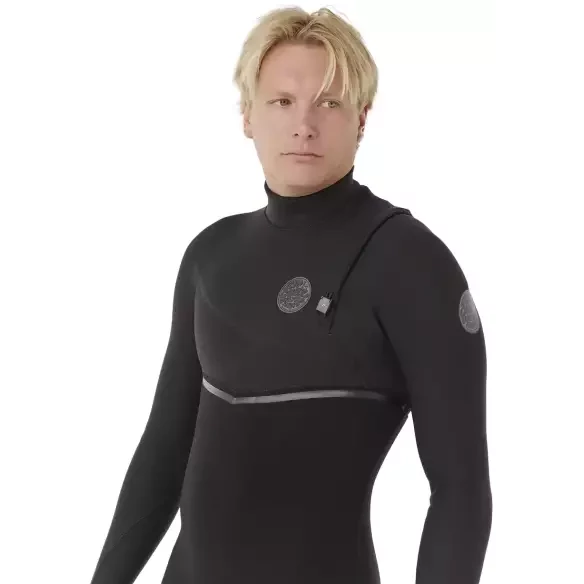 Wetsuit Rip Curl E-Bomb 3/2mm Zip Free Black