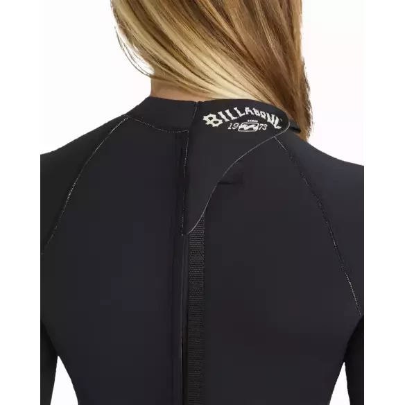 Wetsuit Billabong  Spring Fever Natural LS 2/2 Black