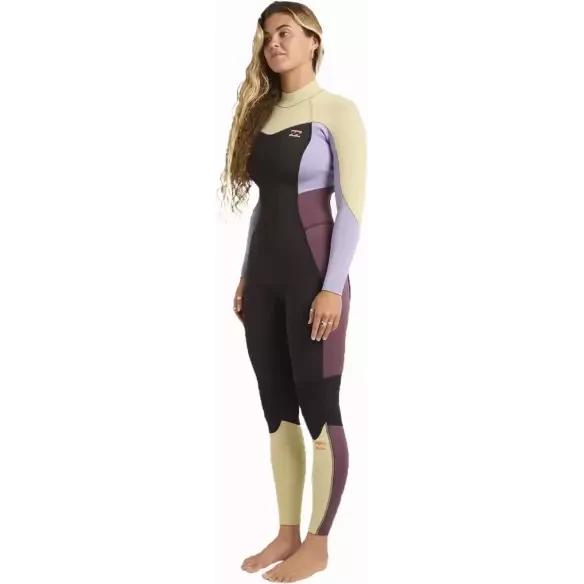 Fato Surf Billabong Synergy Natural 3/2mm BZ Grey Violet