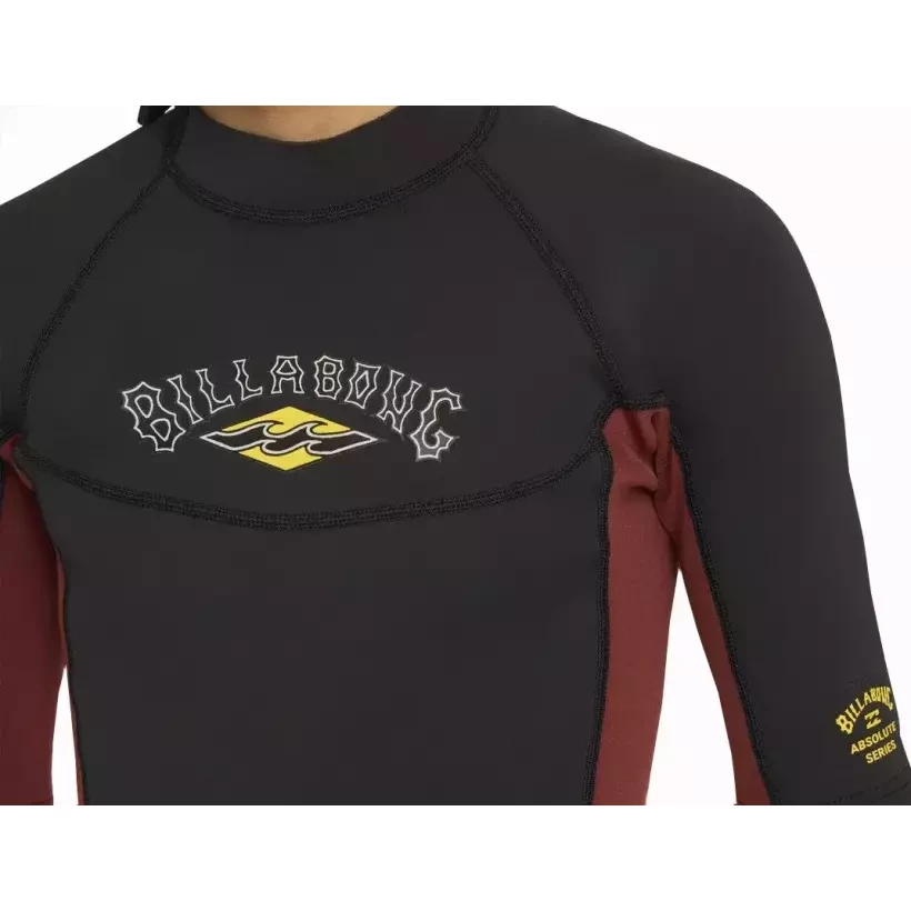 Fato Surf Shorty Billabong Absolute 2/2mm BZ Junior Fire Red
