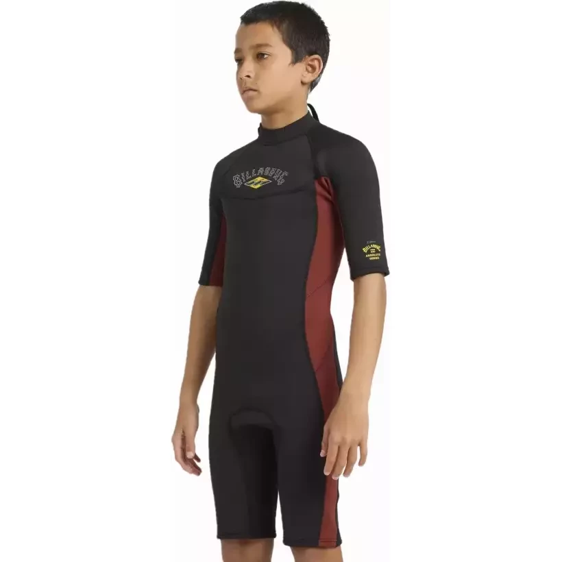 Fato Surf Shorty Billabong Absolute 2/2mm BZ Junior Fire Red