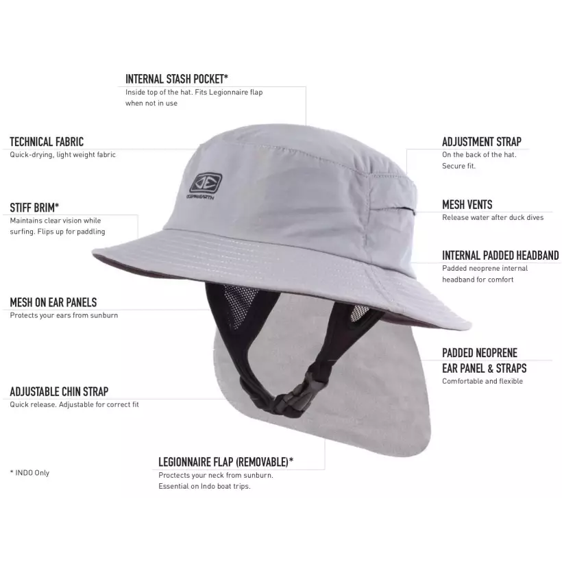 Ocean & Earth Indo surf hat Blue