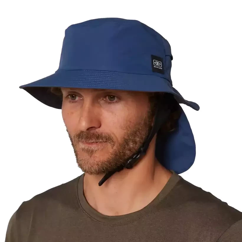 Sombrero Ocean & Earth Indo Surf hat Stiff Peak Navy
