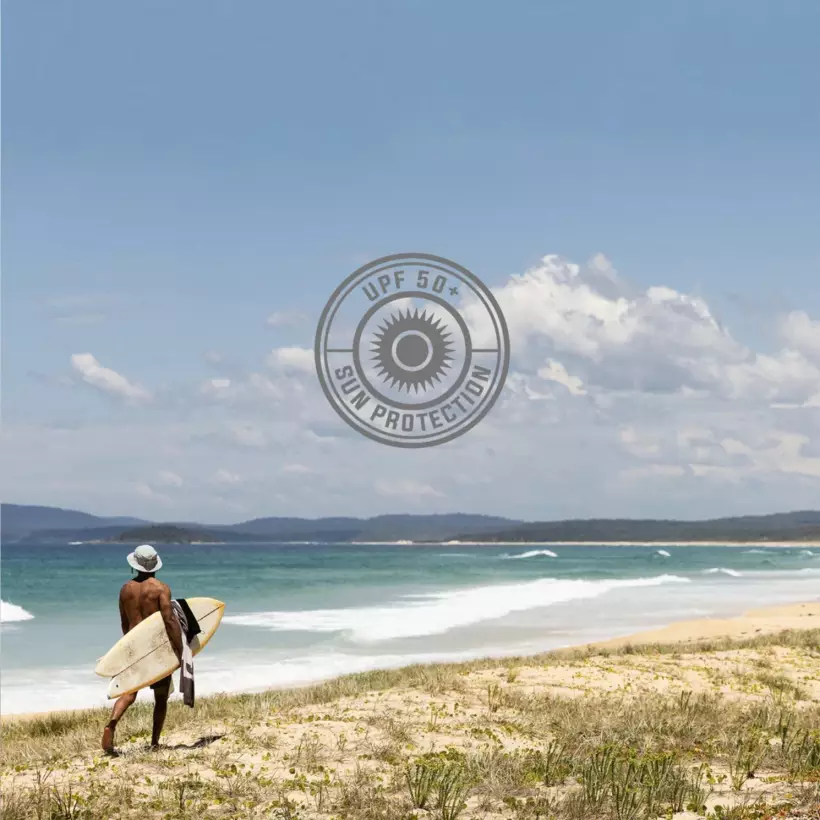 Hoed Ocean & Aarde Indo Surf hat Stiff Peak Charcoal