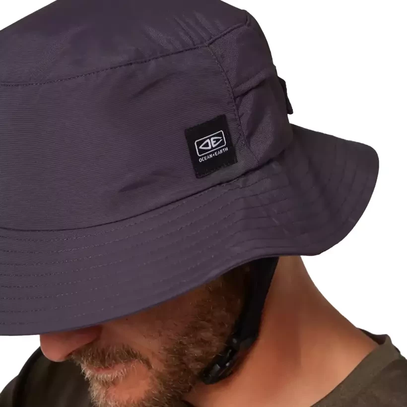 Sombrero Ocean & Earth Indo Surf hat Stiff Peak Charcoal