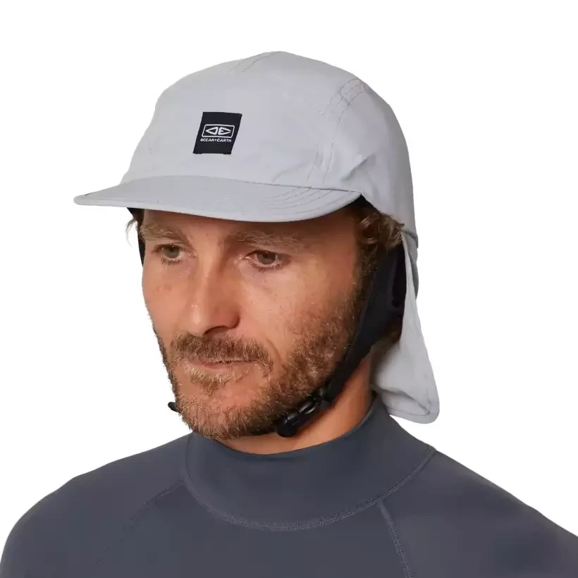 Casquette Ocean & Earth Indo 5 Panel Legionnaire Surf Cap Grey