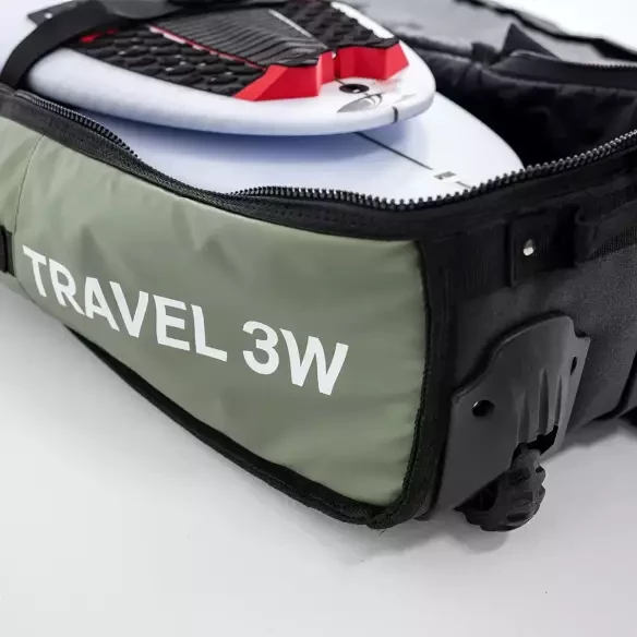 FCS Travel 3 Wheelie Shortboard/Fish Alpine