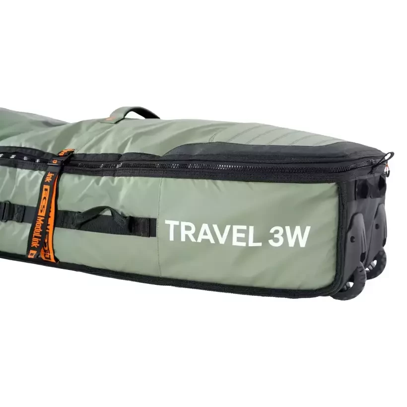 Sacca FCS Travel 3 Wheelie Shortboard/Fish Alpine