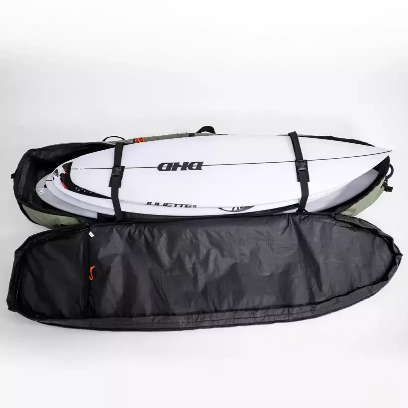 Housse de surf FCS Travel 3 Wheelie Shortboard/Fish Alpine