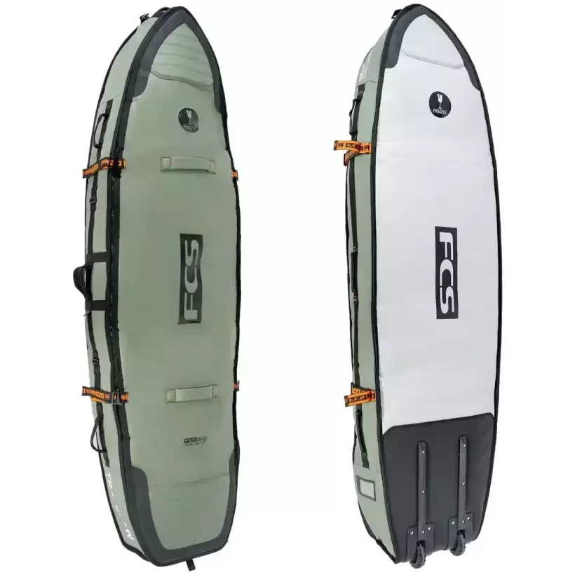 boardbag FCS Travel 3 Wheelie Shortboard/Fish Alpine