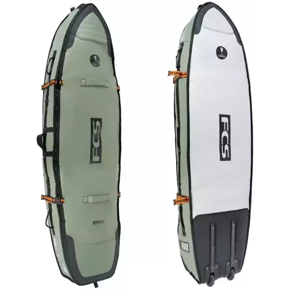 Funda FCS Travel 4 Wheelie Shortboard/Fish Alpine