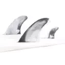 Kiele twin fins FCSII Mark Richards PC + Stabilizer Black/White