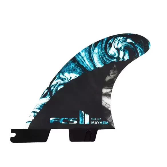 Ailerons de surf FCSII  quad rear PC Reactor Matt Biolos Blue