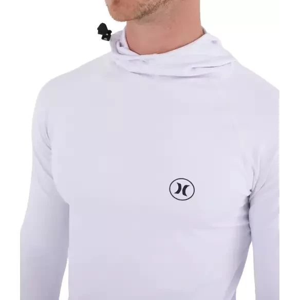 Lycra de Surf com Capuz Hurley Icon Hooded White