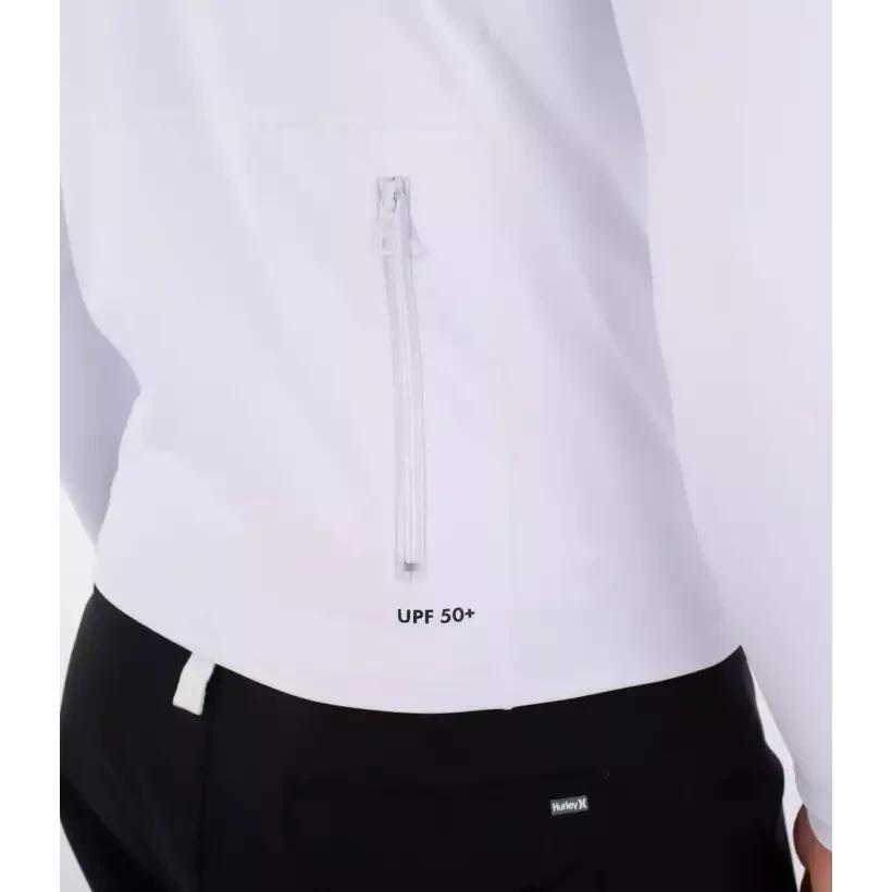 Lycra de surf à capuche Hurley Icon Hooded White