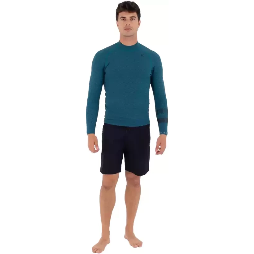 Top de neoprene Hurley Plus Texture 1,5/1mm Black/Sky Blue