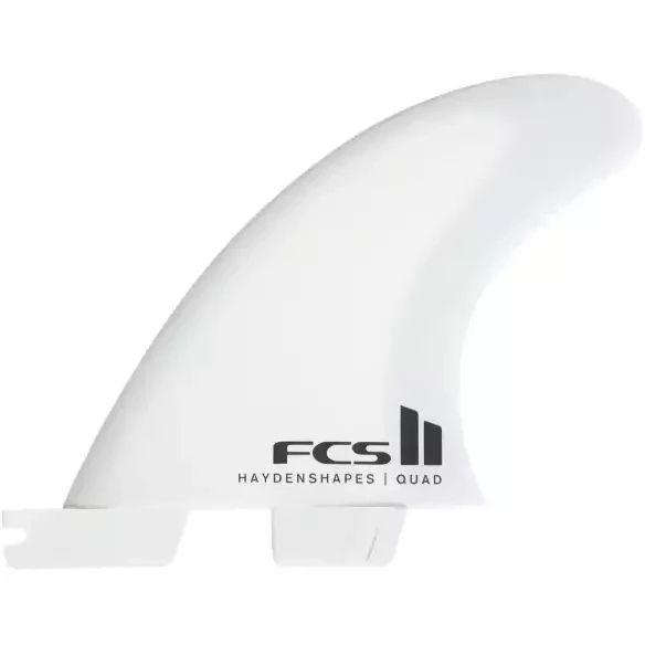 Fins FCSII  quad rear PC Reactor Haydenshapes White