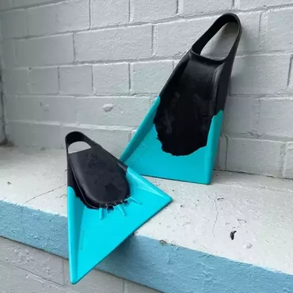 Stealth S2 Super Soft Bodyboard Fins Black/Teal