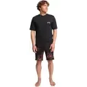 Camiseta Billalong Arch Wave SS preta com proteção UV